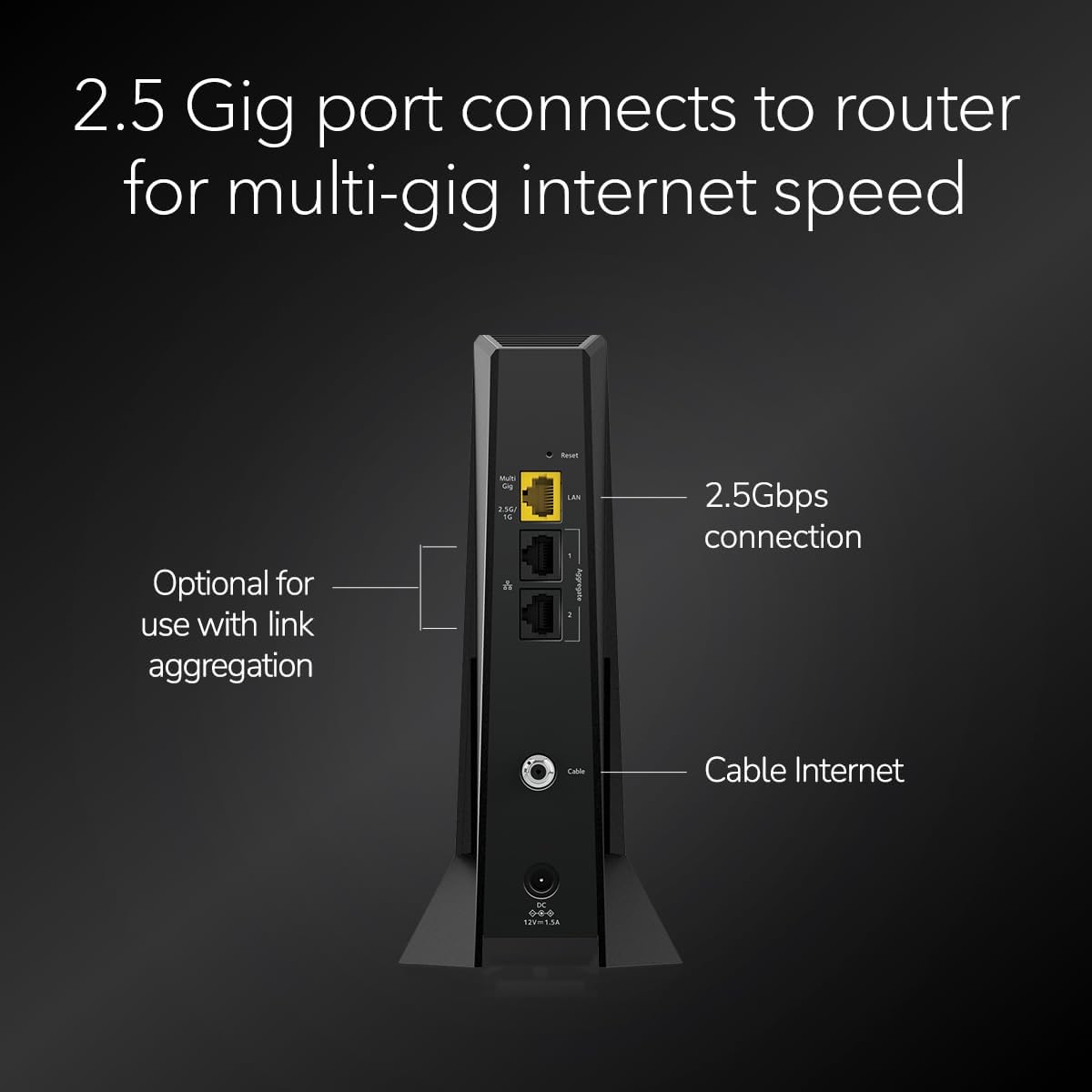 NETGEAR Nighthawk DOCSIS 3.1 Mid/high-Split Cable Modem (CM3000) – Approved for Today’s Fastest Speeds - Works with All Providers Incl. Xfinity, Spectrum, Cox - for Plans up to 2.5Gbps
