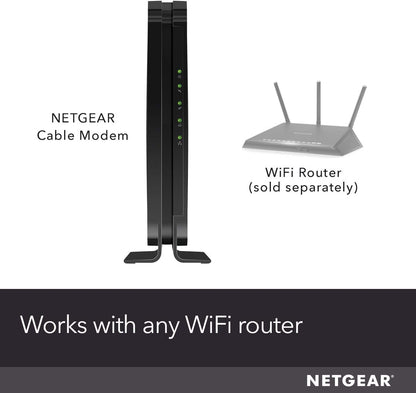 NETGEAR Cable Modem DOCSIS 3.0 (CM500) Compatible with Major Cable Providers Including Xfinity, Cox, for Plans Up to 400 Mbps