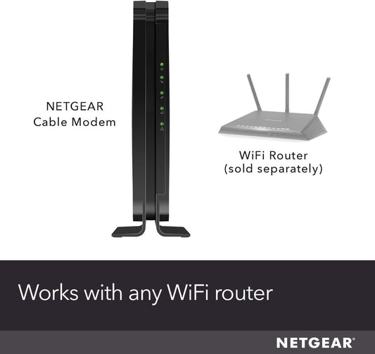 NETGEAR Cable Modem DOCSIS 3.0 (CM500) Compatible with Major Cable Providers Including Xfinity, Cox, for Plans Up to 400 Mbps