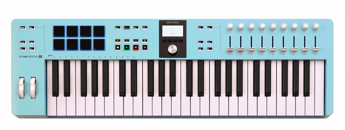 Arturia KeyLab Essential mk3 — 61 Key USB MIDI Keyboard Controller with Analog Lab V Software Included