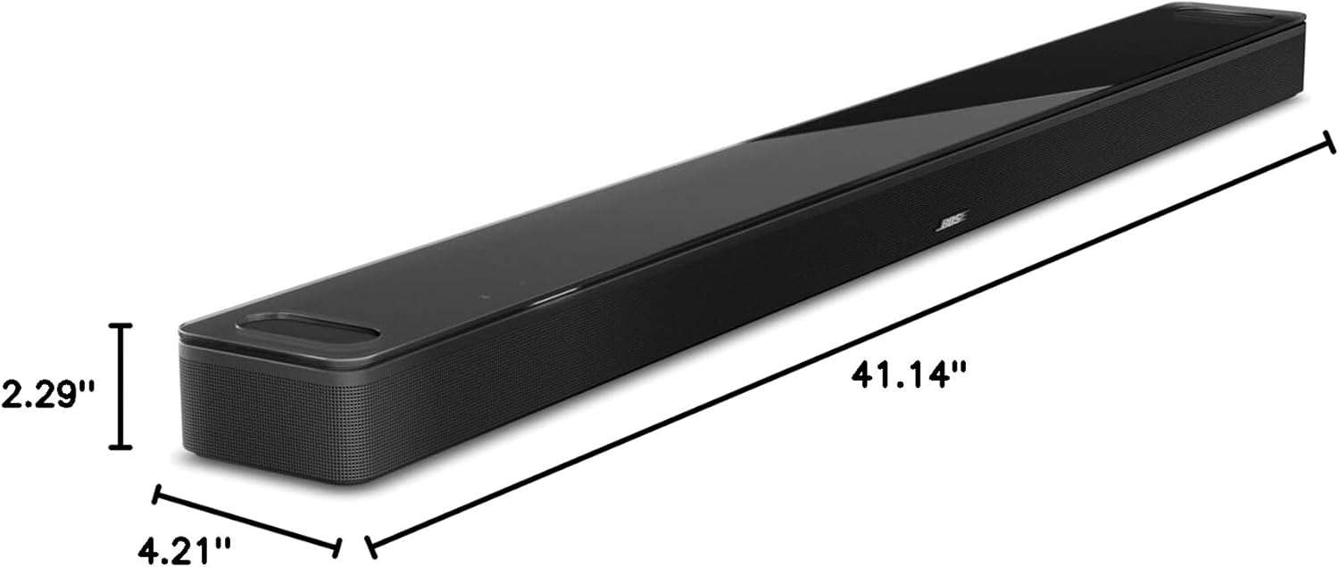 Bose Smart Ultra Dolby Atmos Soundbar, All-in-One Surround Sound System for TV, A.I. Dialogue Mode, Alexa and Google Voice Control, HDMI eARC, Black