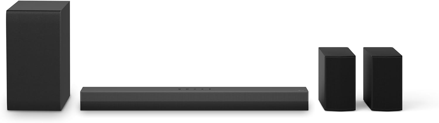 LG S40TR 4.1 ch. Home Theater Soundbar with Rear Surround Speakers and Wireless Subwoofer, Wow Interface, Dolby Audio, AI Sound Pro, Amazon Exclusive