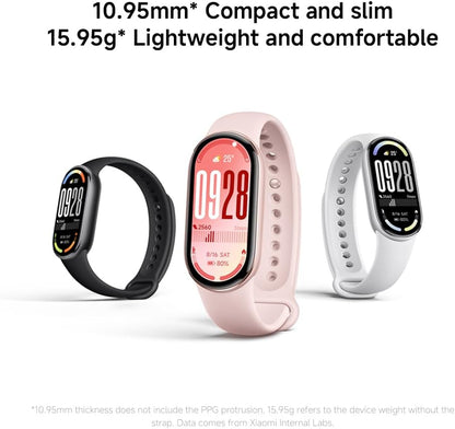 XIAOMI Mi Smart Band 10 (2025) Global Version - 1.72" AMOLED Display | 21 Days Battery Life | Touchscreen, Multi-Sport Tracker, Activity Tracker, Heart Rate Monitor | BT5.4 - (Midnight Black)