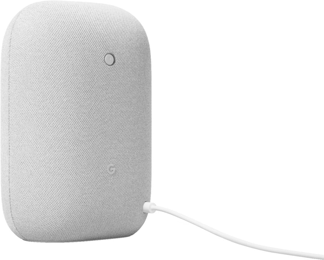 Google Audio Bluetooth Speaker - Wireless Music Streaming, Powerful Sound, Assistant Built-in, Wi-Fi and Bluetooth Connectivity, Smart Home Control, Stereo Pairing - Chalk