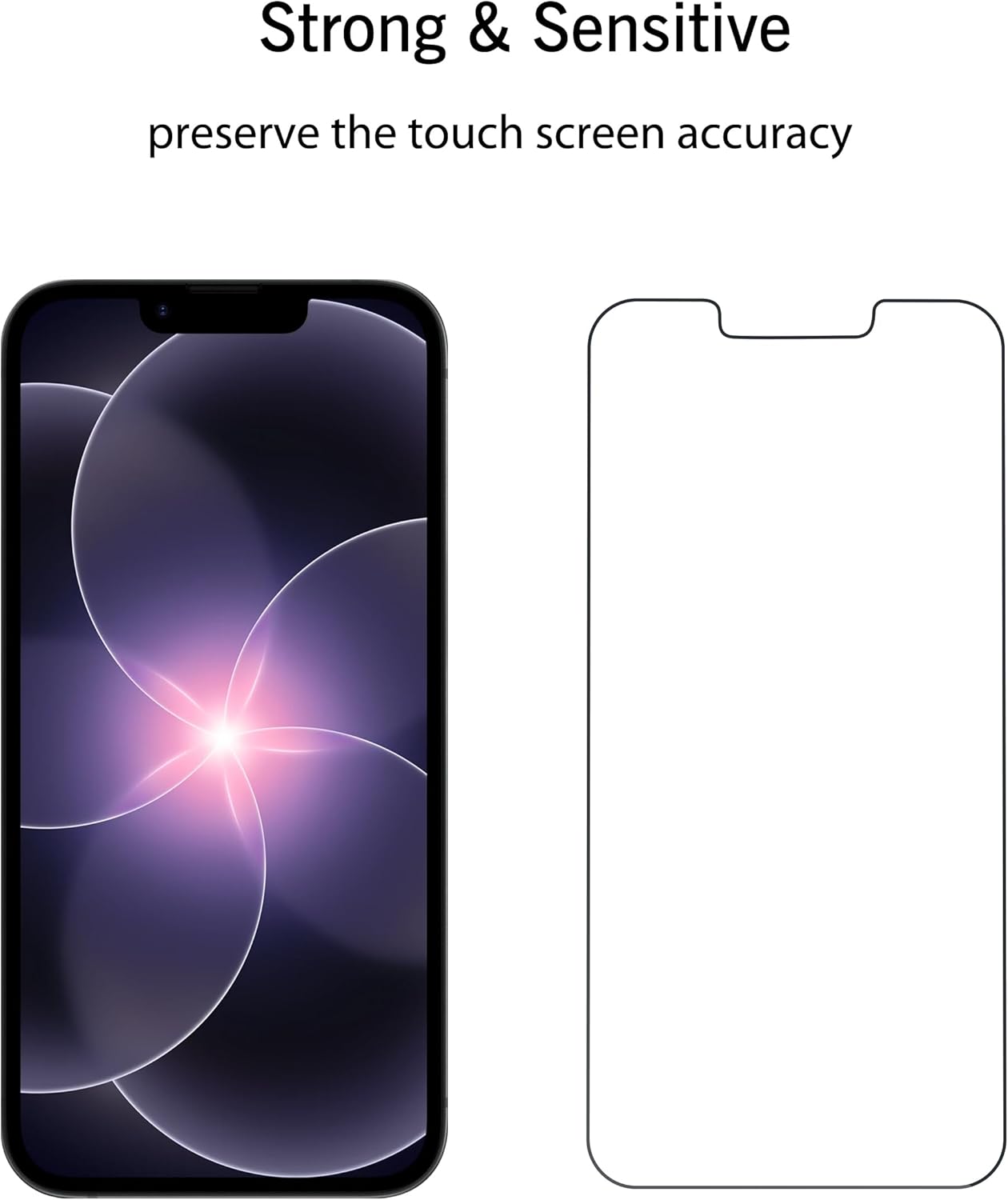 Ailun Screen Protector for iPhone 17e / iPhone 16e / iPhone 14 / iPhone 13 / iPhone 13 Pro [6.1 Inch] Display 3 Pack Tempered Glass, Case Friendly [Not for iPhone 16 6.1 Inch]