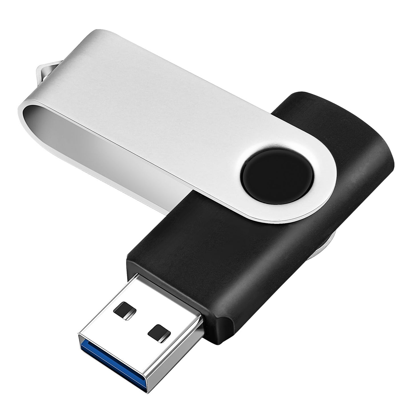 8GB Flash Drive 10 Pack Bulk USB Flash Drives, USB2.0 Thumb Drive USB Stick for Data Storage Backup, Jump Drive Pen Drive Zip Drive Memory Stick with Indicator, USB Storage Flash Drive Swivel Design