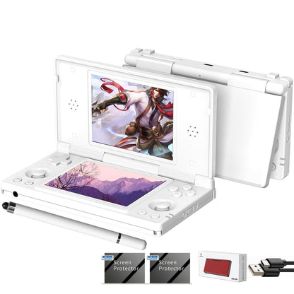 Aivuidbs RG DS Foldable Handheld Game Console RK3568 Anbernic RG DS Android 14 System two-Player Joystick Top and Bottom Dual Screen 4 inch OCA Full Touch Screen 4000mAh 3 + 32gb