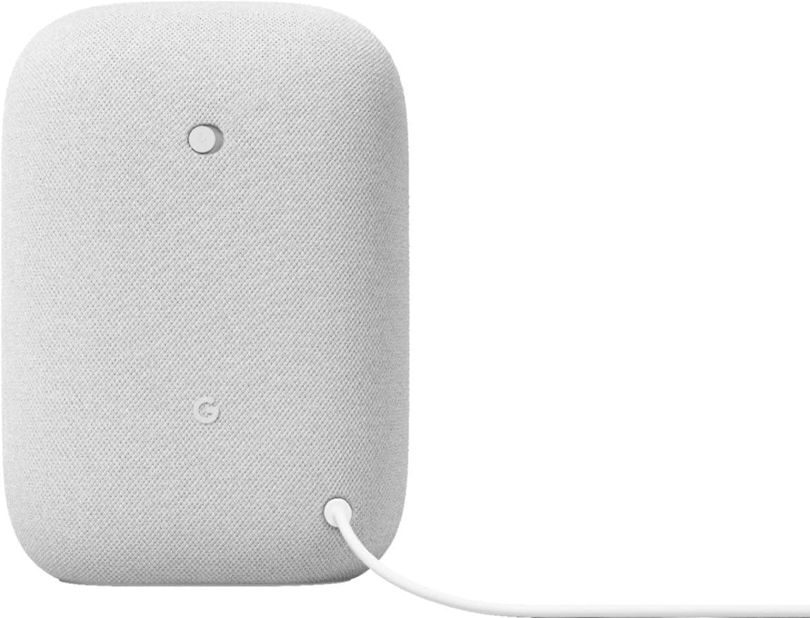Google Audio Bluetooth Speaker - Wireless Music Streaming, Powerful Sound, Assistant Built-in, Wi-Fi and Bluetooth Connectivity, Smart Home Control, Stereo Pairing - Chalk