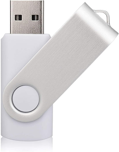Aiibe 10 Pieces 32GB USB Flash Drive 10 Pack USB 2.0 Memory Stick Thumbdrives (Mix Colors : Black Blue Red Green Orange White Yellow Pink Purple Silver)