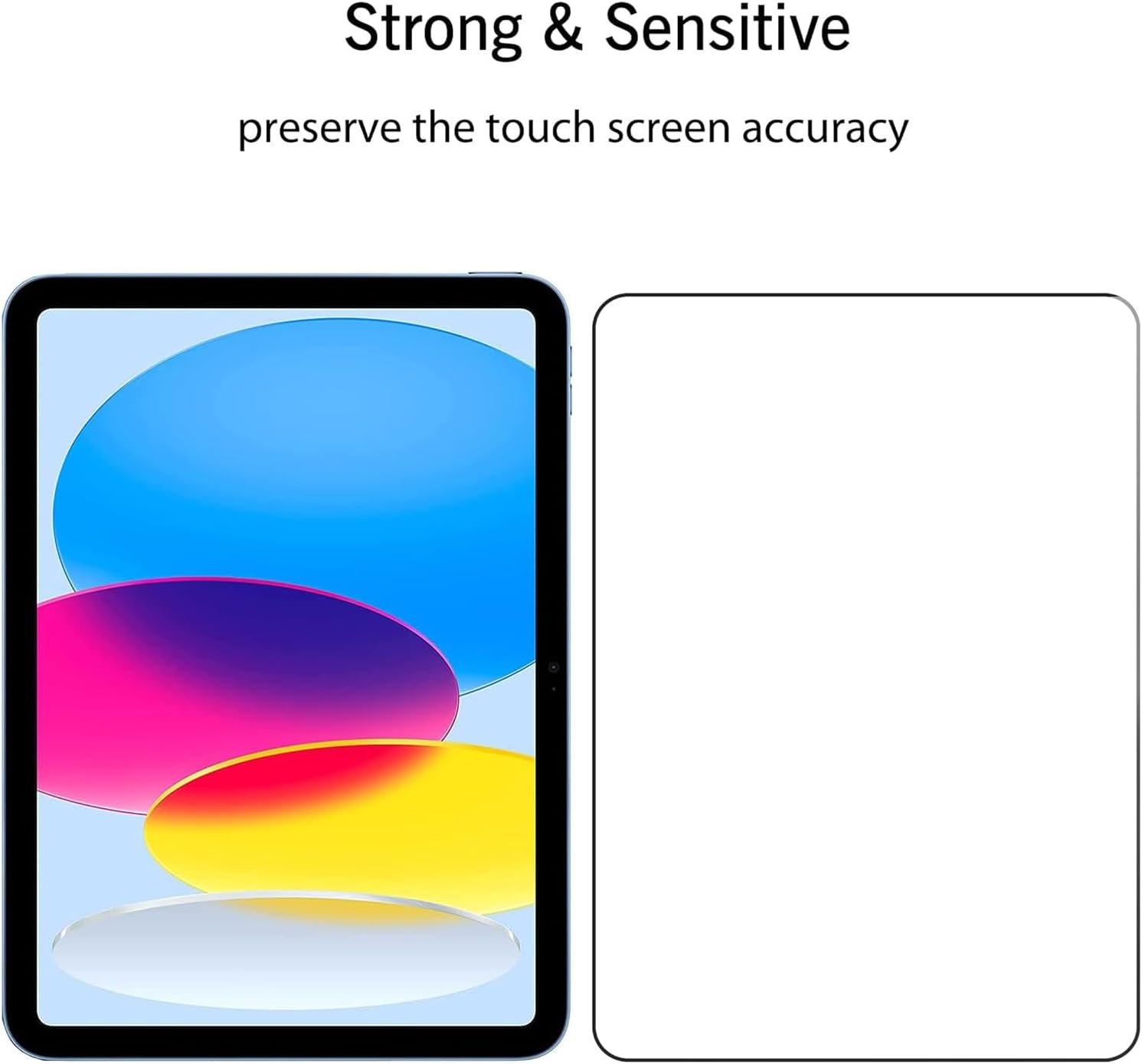 Ailun Screen Protector for iPad 11th A16 2025 [11 Inch] / 10th Generation 2022 [10.9 Inch], Tempered Glass [Face ID & Apple Pencil Compatible] Ultra Sensitive Case Friendly [2 Pack]