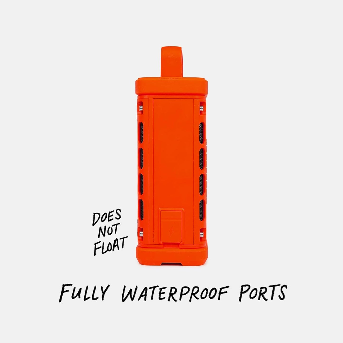 Turtlebox Ranger: Loud! Outdoor Portable Bluetooth 5.4 Speaker | Rugged, Waterproof, Ultra-Portable | Plays to 105db, Deep Bass, Shockproof, Unlimited Pairing for Full Stereo Experience, Orange