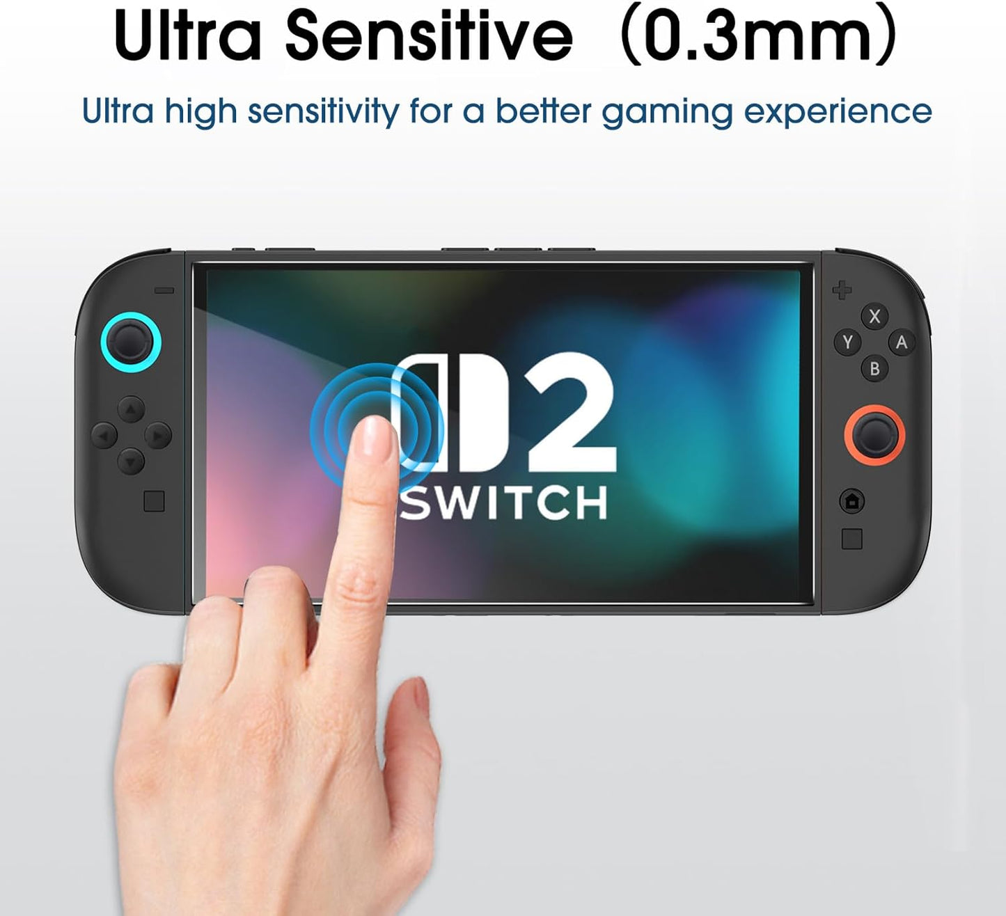 amFilm Auto-Alignment OneTouch for Nintendo Switch 2 Screen Protector [7.9''] 2025 Tempered Glass, Accessories, 30 seconds Installation, Bubble Free, Scratch Resistant, Touch Sensitive, Transparent [2 Pack]