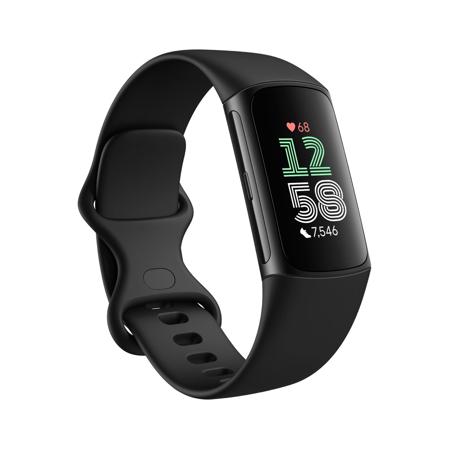 Fitbit Charge 6 Fitness Tracker with Google apps, Heart Rate on Exercise Equipment, 6-Months Premium Membership Included, GPS, Health Tools and More, Gold/Coral, One Size (S & L Bands Included)