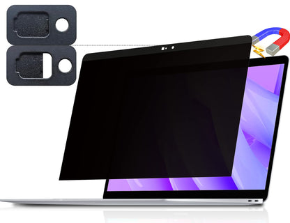 Peslv [2-Pack] 24 Inch Privacy Screen for Computer Monitor 16:9 Aspect Ratio, Eye Protection Anti Blue Light Glare Shield, 24inch Removable Black Blackout Anti Spy Desktop Security Private Filter