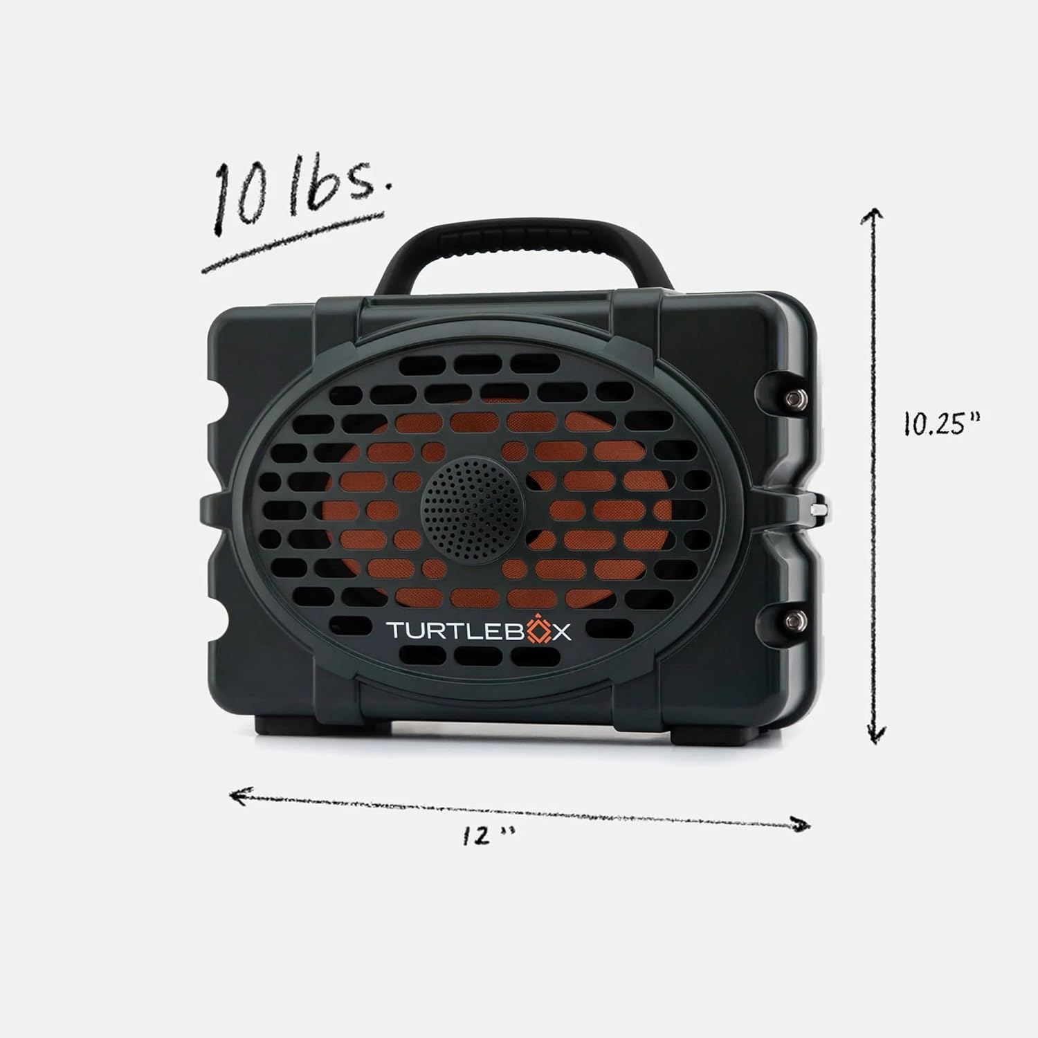 Turtlebox Original Gen 3: Portable Outdoor Bluetooth Speaker – Ultra-Loud (120dB), Waterproof (IP67), Rugged, Impact-Resistant, 3-Day Battery | Party Mode: Unlimited Pairing for Stereo Sound, Green