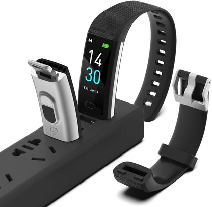 Fitness Tracker with Step/Distance/Calories Counter, Activity Tracker with Heart Rate Monitor, Slim Style Watch IP68 Waterproof, Sleep Monitor Tracker, Pedometer Watch for Women Men