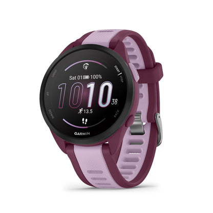 Garmin Forerunner 165, Running Smartwatch, Colorful AMOLED Display, Training Metrics and Recovery Insights, Black