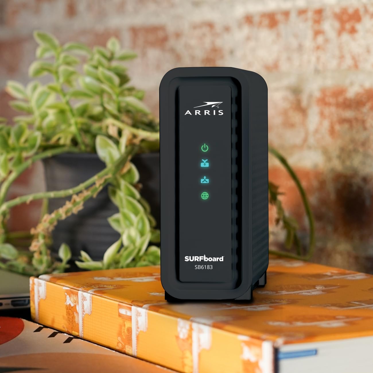 ARRIS (SB6183) -Cable Modem - Fast DOCSIS 3.0 16x4 Gigabit, [Check with your provider for compatibility], 1 Gbps Port, 400 Mbps Max Internet Speed, 2 Year Warranty