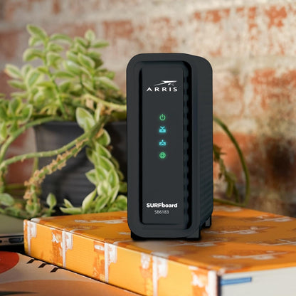 ARRIS (SB6183) -Cable Modem - Fast DOCSIS 3.0 16x4 Gigabit, [Check with your provider for compatibility], 1 Gbps Port, 400 Mbps Max Internet Speed, 2 Year Warranty