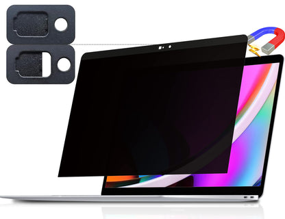 Peslv [2-Pack] 24 Inch Privacy Screen for Computer Monitor 16:9 Aspect Ratio, Eye Protection Anti Blue Light Glare Shield, 24inch Removable Black Blackout Anti Spy Desktop Security Private Filter