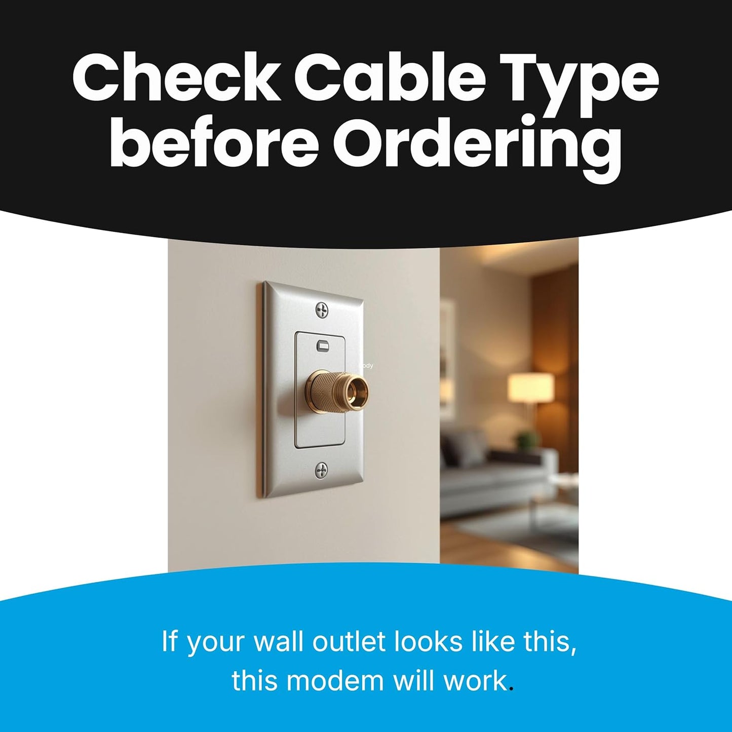 Hitron CODA56 DOCSIS 3.1 Cable Modem ONLY (NOT Fiber) | 2.5 Gbps | NO WiFi/Voice/Router | Single Ethernet Port | Xfinity/Spectrum/Cox Compatible | Requires Separate WiFi Router