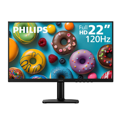 Philips New 24 inch Frameless Full HD (1920 x 1080) 100Hz Monitor, VESA, HDMI x1, VGA Port x1, Eye Care, 4 Year Advance Replacement Warranty, 241V8LB, Black