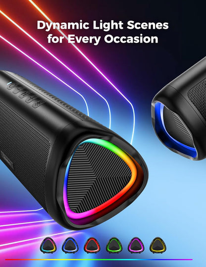 BolaButty Bluetooth Speaker Portable Wireless, IPX5 Waterproof, Up to 20H Playtime, TWS Pairing, BT5.3, for Home/Party/Outdoor/Camping/Beach Essentials, Birthday Gift (Black)