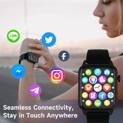 TRAUSI Smart Watch for Men, 120 Sports Modes Smartwatch with 1.83" HD, Alexa Built-in, Heart Rate/Sleep Monitor, IP67 Waterproof, Bluetooth Call & Music Control Fitness Watch for iPhone/Android Black