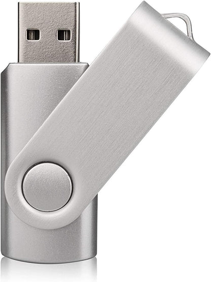 Aiibe 10 Pieces 32GB USB Flash Drive 10 Pack USB 2.0 Memory Stick Thumbdrives (Mix Colors : Black Blue Red Green Orange White Yellow Pink Purple Silver)