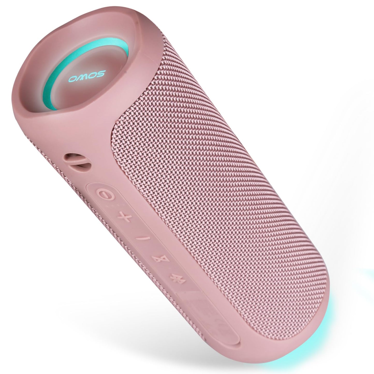 Wireless Portable Speaker,IPX7 Waterproof Bluetooth Speaker, 25W Loud Stereo Sound, Bassboom Technology, TWS Pairing, Built-in Mic, 16H Playtime with Lights for Home Outdoor - Black