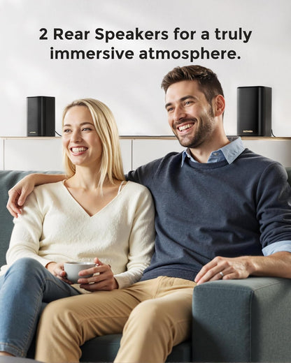 ULTIMEA 5.1.2ch Sound Bar with Dolby Atmos, Surround Sound System for TV with 2 Surround Speakers, Sound Bar for Smart TV, Soundbar for Home Theater, BT 5.4, HDMI eARC, Skywave F40 (New, 2026 Model)