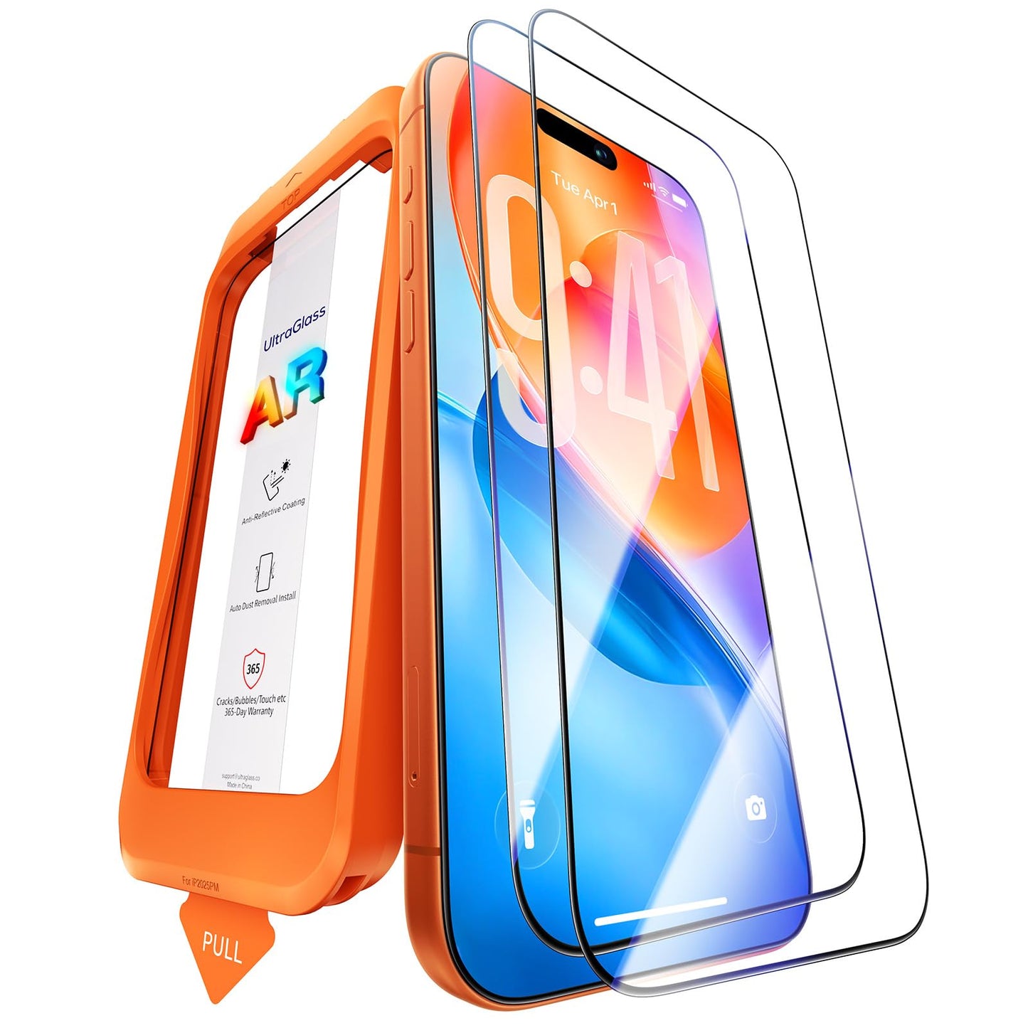 UltraGlass UNBREAK TOP 9H+ Glass for iPhone 16 Pro Max Screen Protector [NO.1 Military Grade Shatterproof] Screen Protector 16 ProMax Tempered Glass [Longest Durable] Full Edge Coverage, 2 Pack