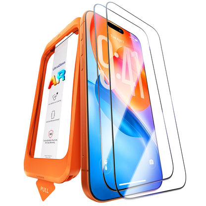 UltraGlass UNBREAK TOP 9H+ Glass for iPhone 16 Pro Max Screen Protector [NO.1 Military Grade Shatterproof] Screen Protector 16 ProMax Tempered Glass [Longest Durable] Full Edge Coverage, 2 Pack