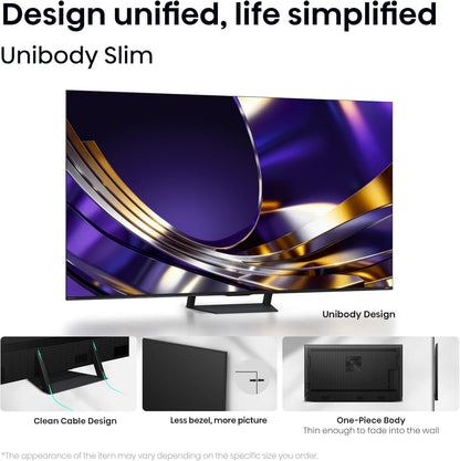 Hisense 65" U7 Mini-LED ULED 4K UHD Best Premium Gaming Smart Google TV (65U7SG, 2026 NEW) - Hi-QLED, Native 165Hz, VRR 330, HDR10+, Dolby Vision IQ · Atmos, IMAX Enhanced, Anti-Reflection, 2.1.2 Ch