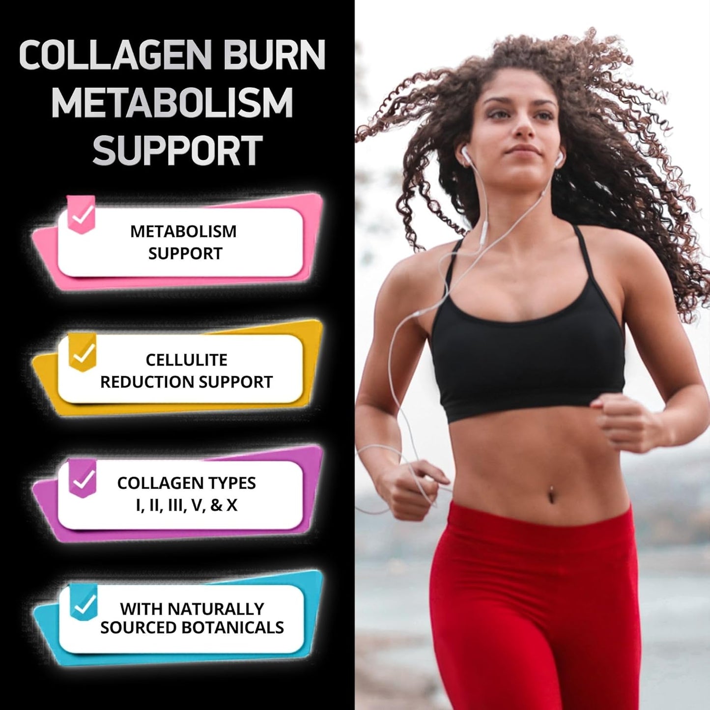 Thermogenic Multi-Collagen Burn Complex - Metabolism &amp; Cellulite Support – 90 Capsules