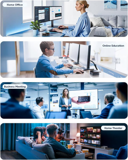 KAMRUI Pinova P1 Mini PC Win 11 Pro, AMD Ryzen 4300U 16GB RAM 1TB SSD Mini Computers (Beats N150/10110U, up to 3.7GHz), Micro Desktop PC Triple 4K Display, Dual WiFi, BT for Business Office Home