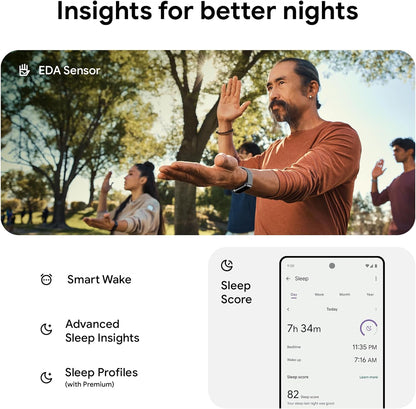 Fitbit Charge 6 Fitness Tracker with Google apps, Heart Rate on Exercise Equipment, 6-Months Premium Membership Included, GPS, Health Tools and More, Gold/Coral, One Size (S & L Bands Included)