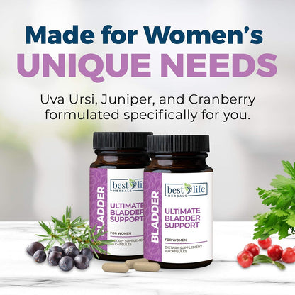 Ultimate Bladder Support for Women | Natural Urinary Tract & Control Supplement