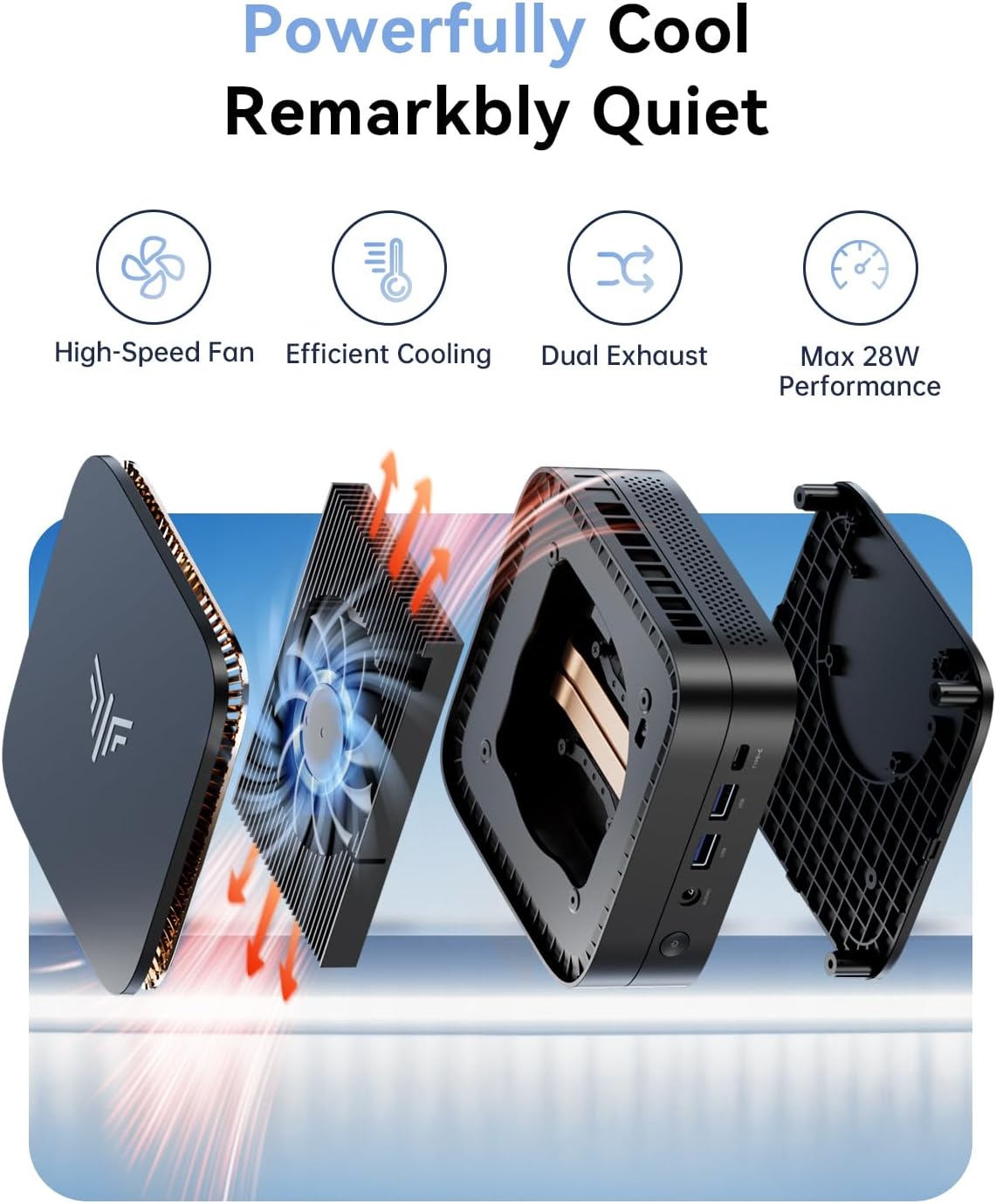 KAMRUI Pinova P1 Mini PC Win 11 Pro, AMD Ryzen 4300U 16GB RAM 1TB SSD Mini Computers (Beats N150/10110U, up to 3.7GHz), Micro Desktop PC Triple 4K Display, Dual WiFi, BT for Business Office Home