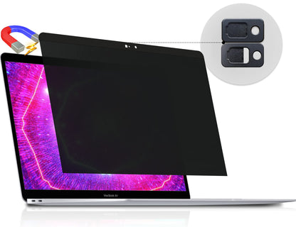 Peslv [2-Pack] 24 Inch Privacy Screen for Computer Monitor 16:9 Aspect Ratio, Eye Protection Anti Blue Light Glare Shield, 24inch Removable Black Blackout Anti Spy Desktop Security Private Filter