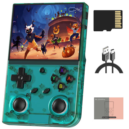 Anbernic RG35XX Pro Retro Handheld Game Console, 3.5" IPS OCA Screen, Linux System, 64GB, WiFi Bluetooth, HDMI Output, 7H Battery, Ideal for Travel Commute Home Outdoor RG35XXPro Black
