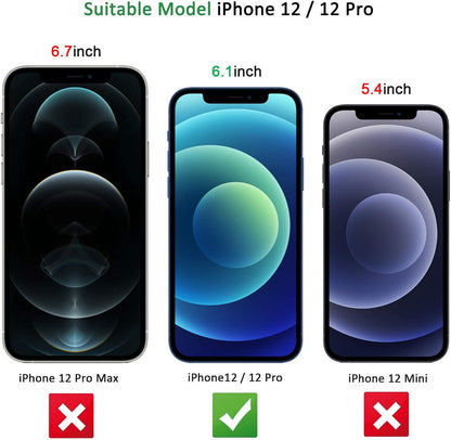 NEW'C 3 Pack Designed for iPhone 12,iPhone 12 Pro Screen Protector (6.1"), Enhanced Tempered Glass Protection, Case Friendly Bubble Free Ultra Resistant