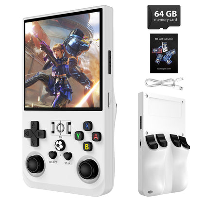 R36MAX Retro Handheld Game Console, 4.0 Inch IPS Screen Retro Gaming Console,Linux System, 4000mAh Battery Portable Pocket Mini Arcade, Built-in 128G,Retro Black