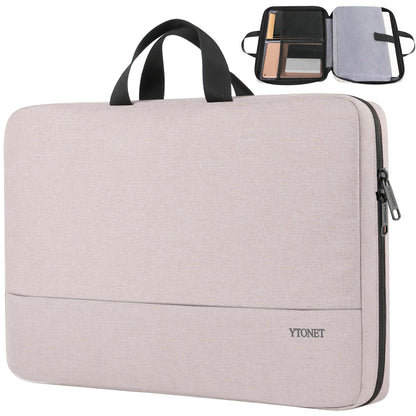 Ytonet Laptop Case, 15.6 inch TSA Laptop Sleeve Computer Bag Water Resistant Computer Case Carrying Cover Compatible for Lenovo, HP, Dell, Asus Notebook, Gifts for Men Women, Grey