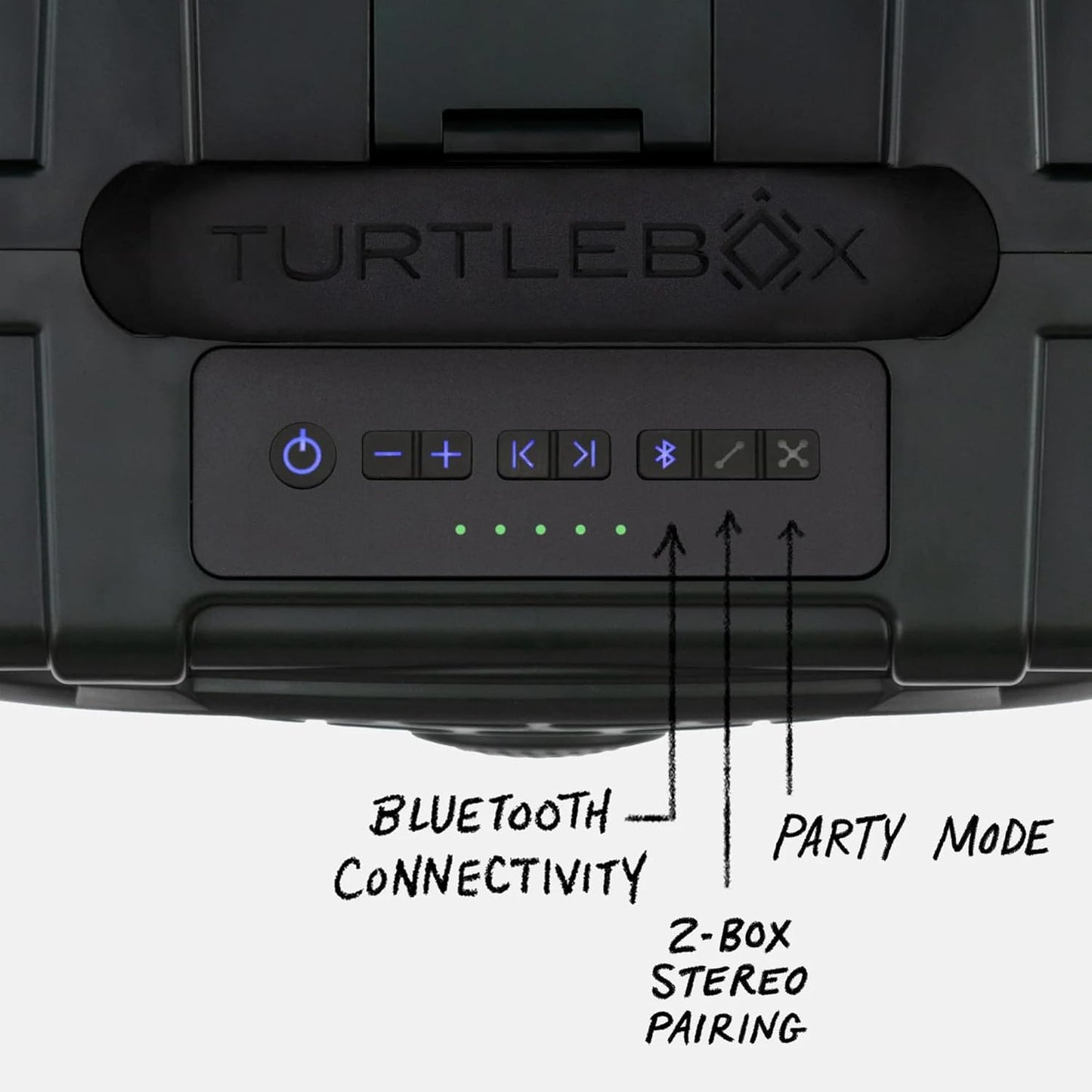 Turtlebox Original Gen 3: Portable Outdoor Bluetooth Speaker – Ultra-Loud (120dB), Waterproof (IP67), Rugged, Impact-Resistant, 3-Day Battery | Party Mode: Unlimited Pairing for Stereo Sound, Green