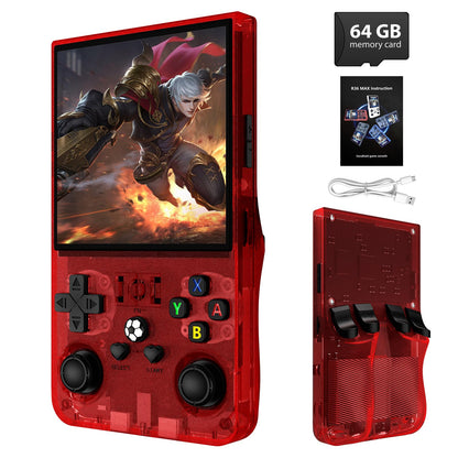 R36MAX Retro Handheld Game Console, 4.0 Inch IPS Screen Retro Gaming Console,Linux System, 4000mAh Battery Portable Pocket Mini Arcade, Built-in 128G,Retro Black