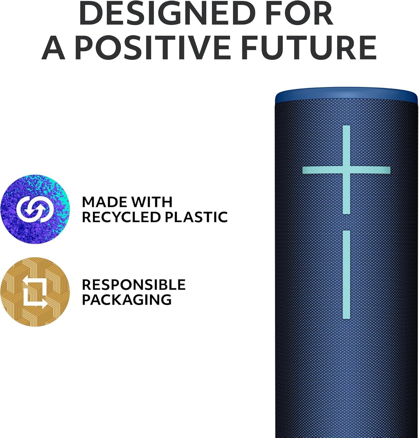 Ultimate Ears MEGABOOM 4 Portable Waterproof Bluetooth Speaker with Immersive 360-Degree Sound and Balanced Bass, Floating Speaker with 20-Hour Battery and 147ft (45m) Range - Blue