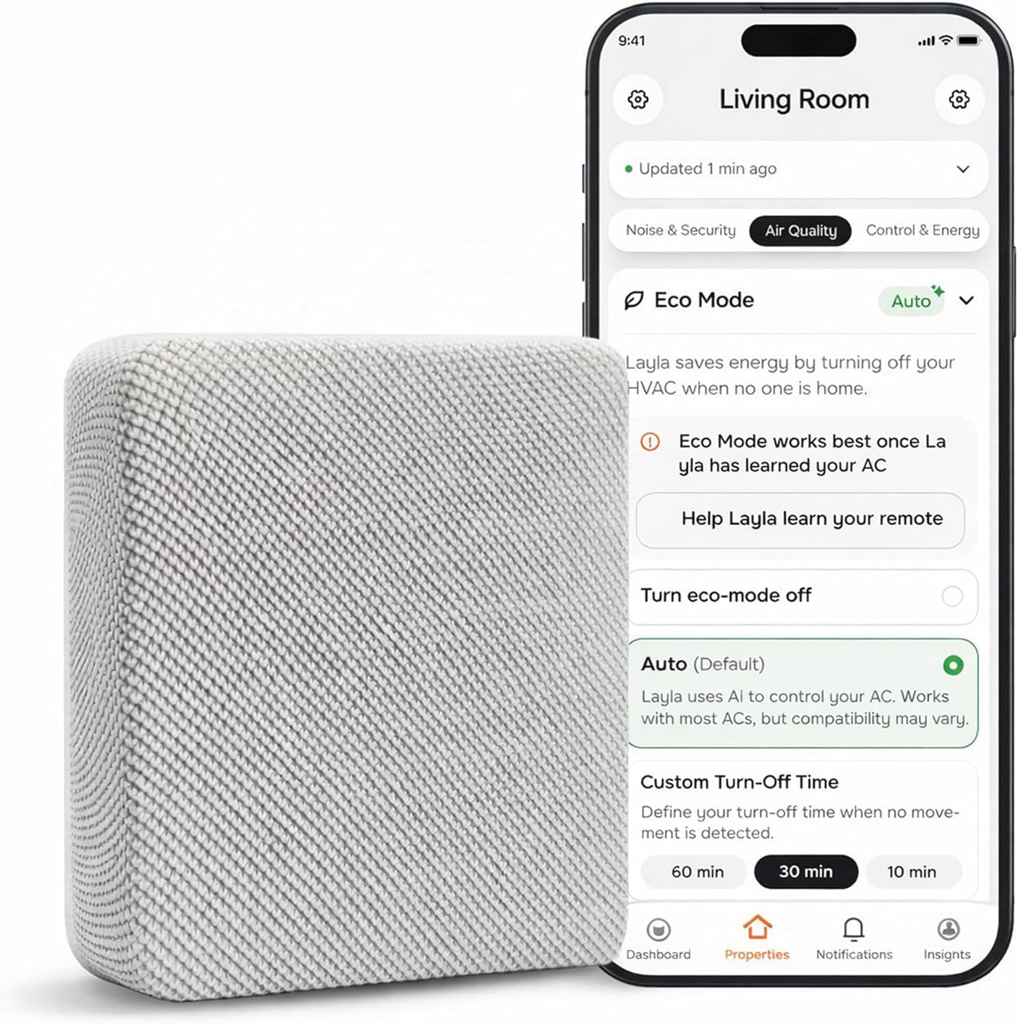 Layla Smart Air Conditioner Controller | WiFi Remote & Sensor | Wireless AC Controller, Home Energy-Saving Cooling Device | Quick & Easy Installation Maintains Comfort & Control for Mini Split