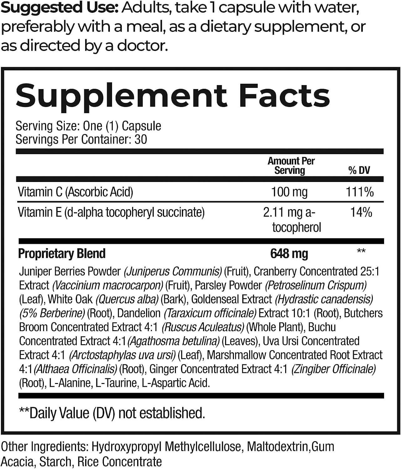 Ultimate Bladder Support for Women | Natural Urinary Tract & Control Supplement