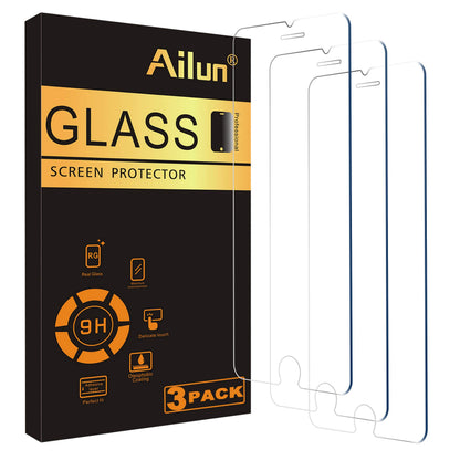 Ailun Screen Protector for iPhone 17e / iPhone 16e / iPhone 14 / iPhone 13 / iPhone 13 Pro [6.1 Inch] Display 3 Pack Tempered Glass, Case Friendly [Not for iPhone 16 6.1 Inch]